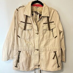 Women's Beige Utility Jacket NWOT